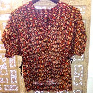 ISABEL MARANT ETOILE RARE IKAT PRINT BLOUSE SIZE8